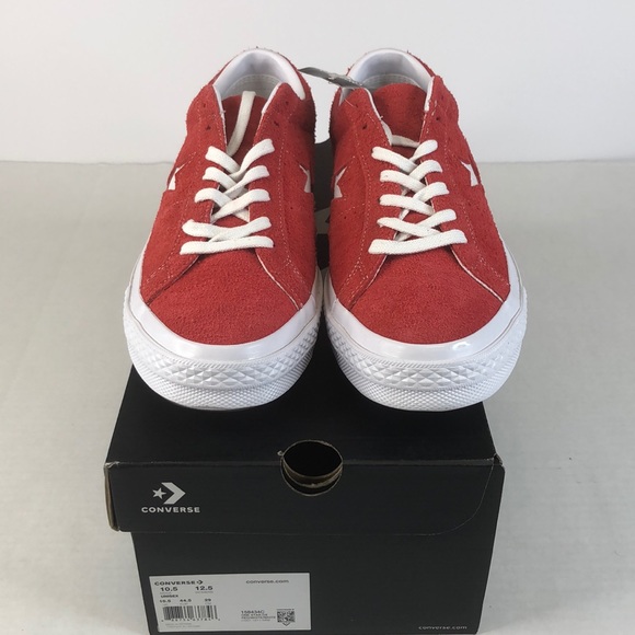 converse red suede